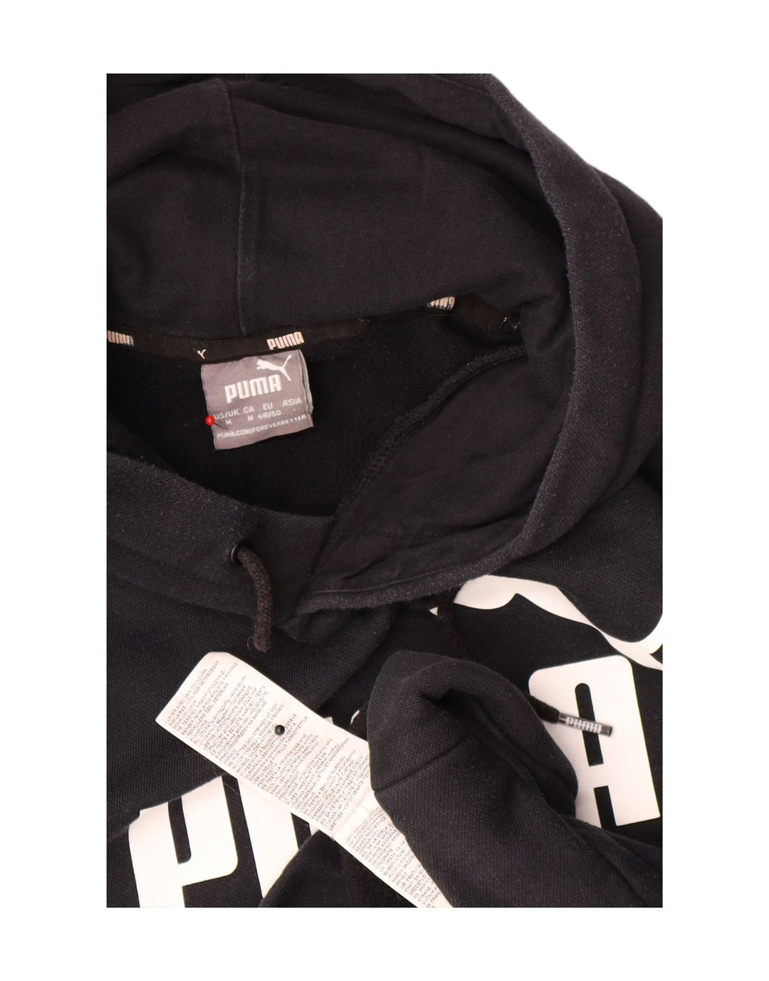Puma Pull à Capuche Graphique Homme Noir Moyen Coton
