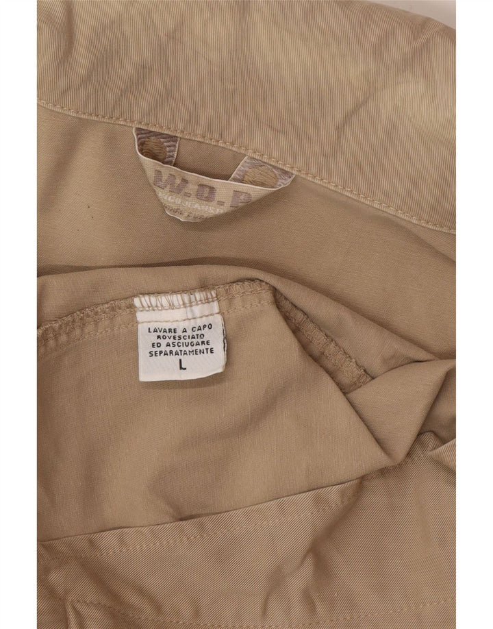 vintage Mens Bomber Jacket UK 40 Grand Coton Beige