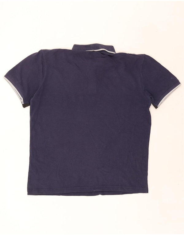 Kappa Polo Homme XL Bleu Marine Rayé