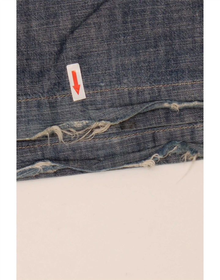 Miss Sixty Jean évasé Femme W28 L33 Bleu Marine Coton