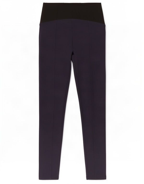 Marks & Spencer Leggings pour femme UK 10 Small Bleu marine Colorblock Viscose