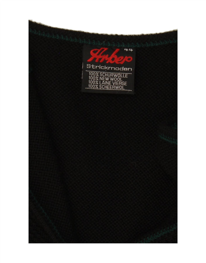 ARBEP Womens Cardigan Sweater IT 44 Medium Black Virgin Wool Vintage Arbep and Second-Hand Arbep from Messina Hembry 