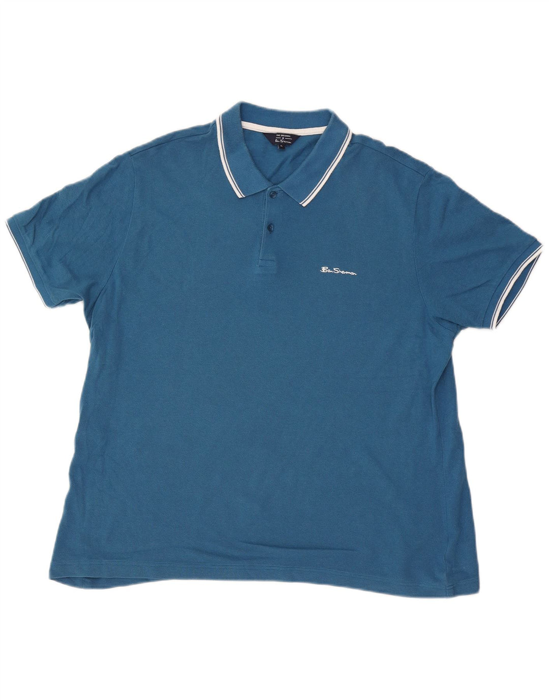 Ben Sherman Polo Homme XL Bleu Coton