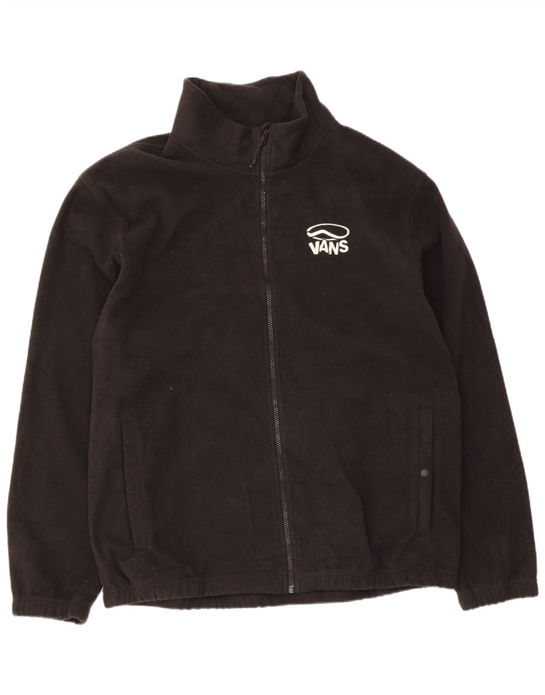 Vans Veste polaire graphique pour homme UK 42 XL Noir Polyester