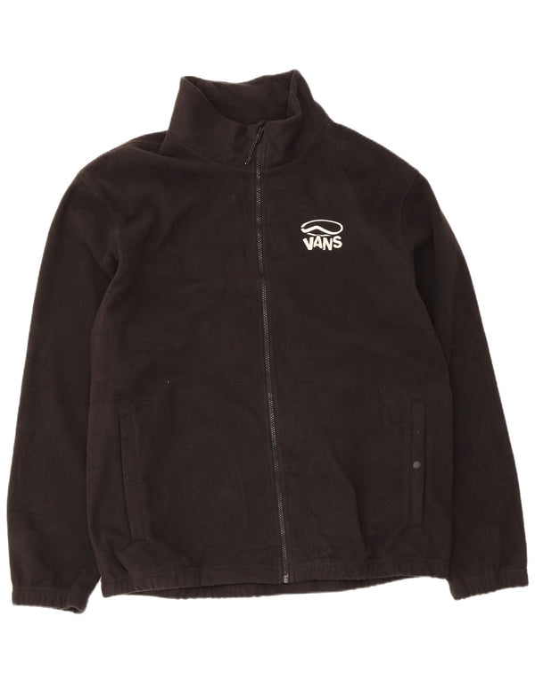 Vans Veste polaire graphique pour homme UK 42 XL Noir Polyester
