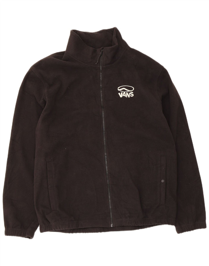 Vans Veste polaire graphique pour homme UK 42 XL Noir Polyester