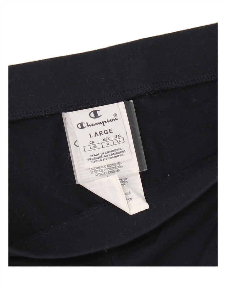CHAMPION Womens Leggings UK 16 Large  Navy Blue Cotton Vintage Champion and Second-Hand Champion from Messina Hembry 