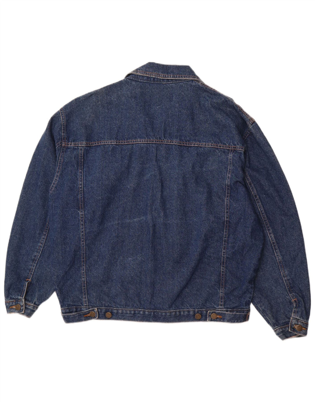 VINTAGE Veste en denim homme UK 40 Grand coton bleu