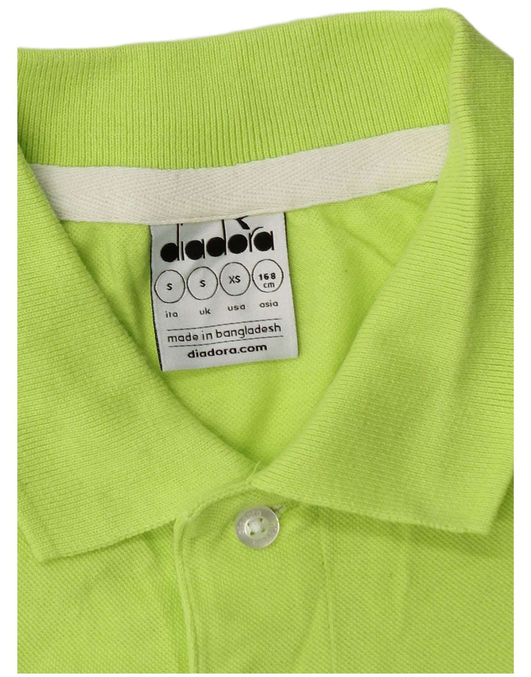 DIADORA Polo Homme Petit Vert Coton