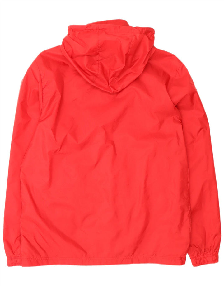 Adidas Veste de pluie à capuche pour homme UK 38 Medium Rouge Nylon