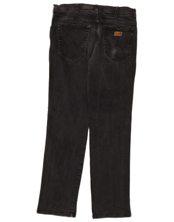 Wrangler Jean Droit Texas Stretch Homme W34 L31 Gris Coton