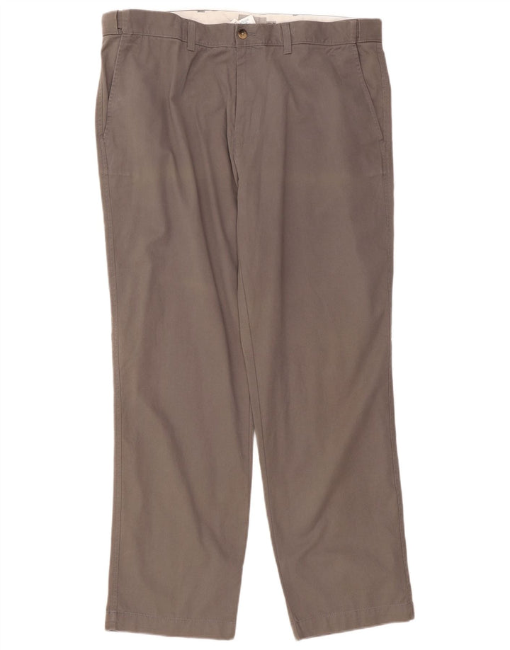 Marks & Spencer Pantalon Chino Coupe Regular Homme W40 L31 Gris Coton