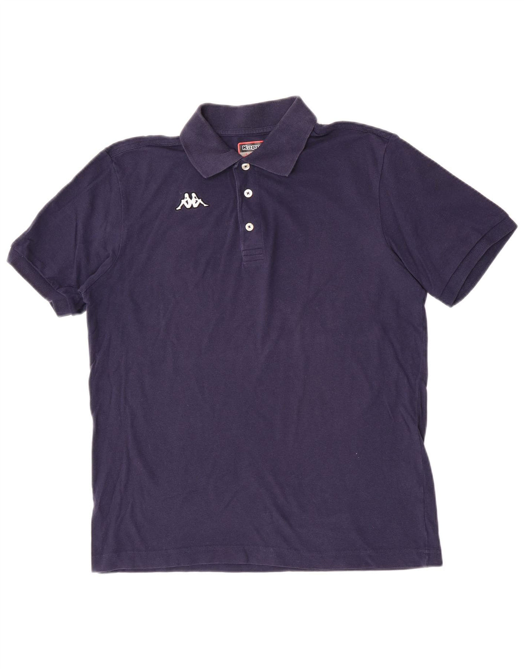 Kappa Polo Homme Large Bleu Marine Coton