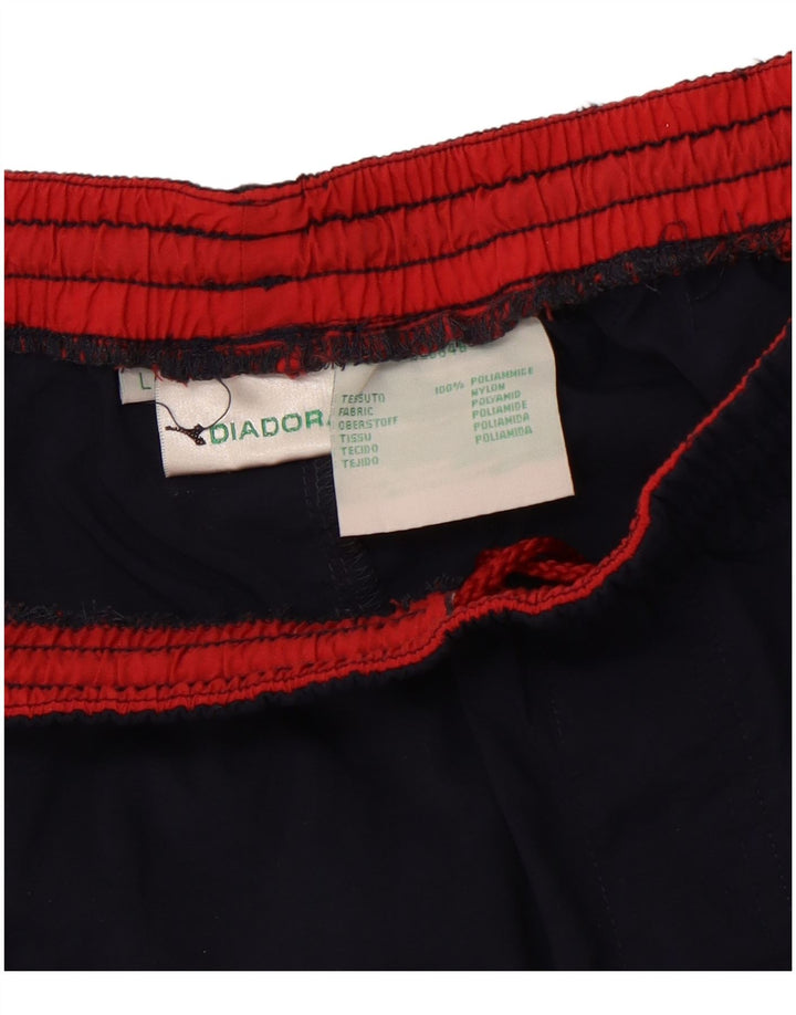 DIADORA Short de Sport Homme Large Bleu Marine Polyamide