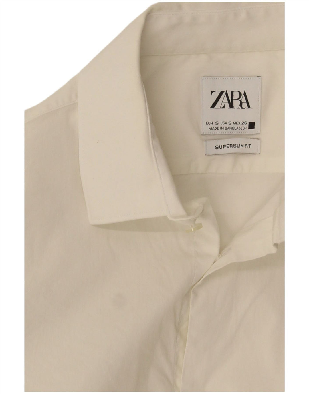 Zara Chemise Super Slim Fit Petit Blanc |