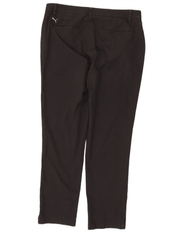 PUMA Pantalon Chino Slim Homme W36 L32 Noir Polyester