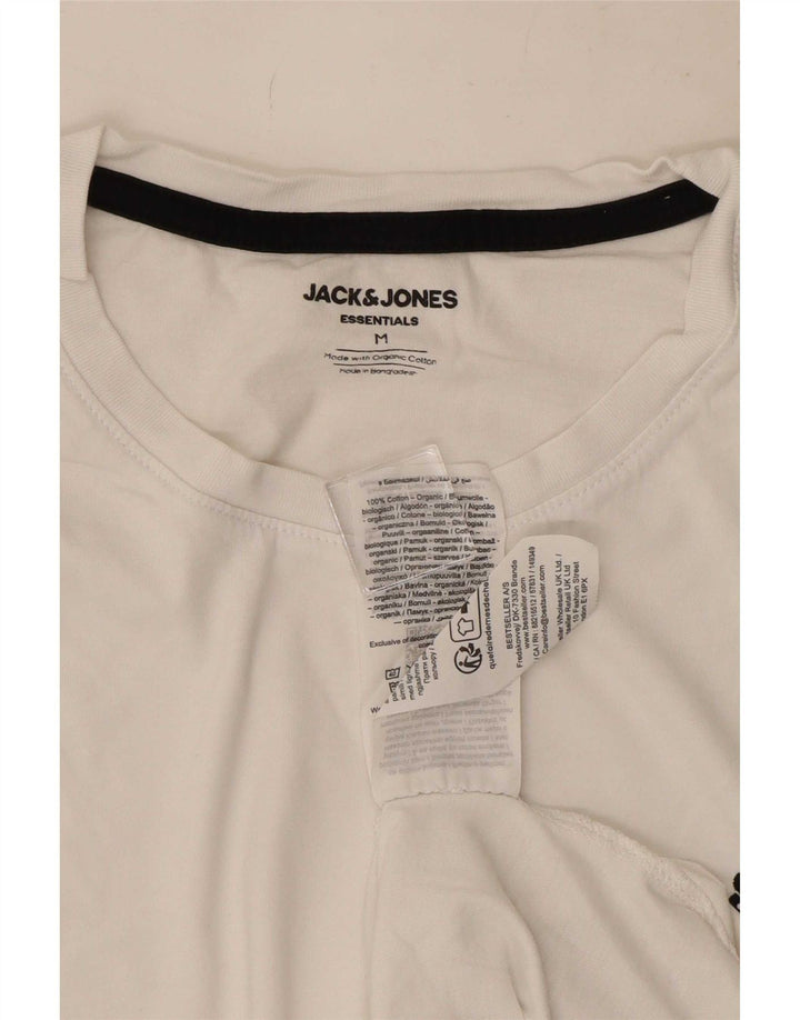 Jack & Jones T-Shirt Homme Blanc Moyen Coton