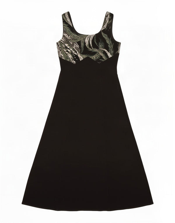 J.Ribkoff Robe longue sans manches pour femme UK 46 Grand Noir Floral Polyester