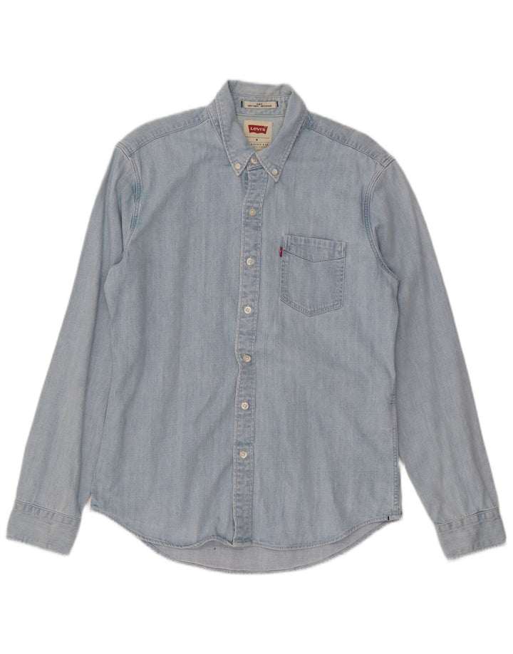 LEVI'S Chemise en Jean Coupe Slim Homme Bleu Moyen Coton