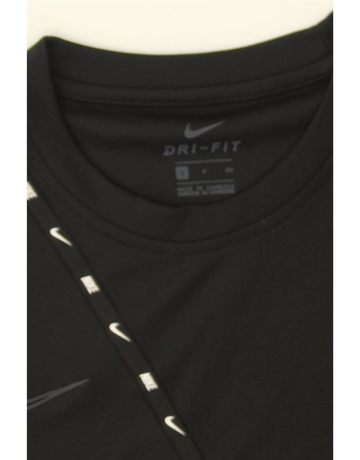 NIKE Mens Dri Fit T-Shirt Top Small Black Polyester Vintage Nike and Second-Hand Nike from Messina Hembry 