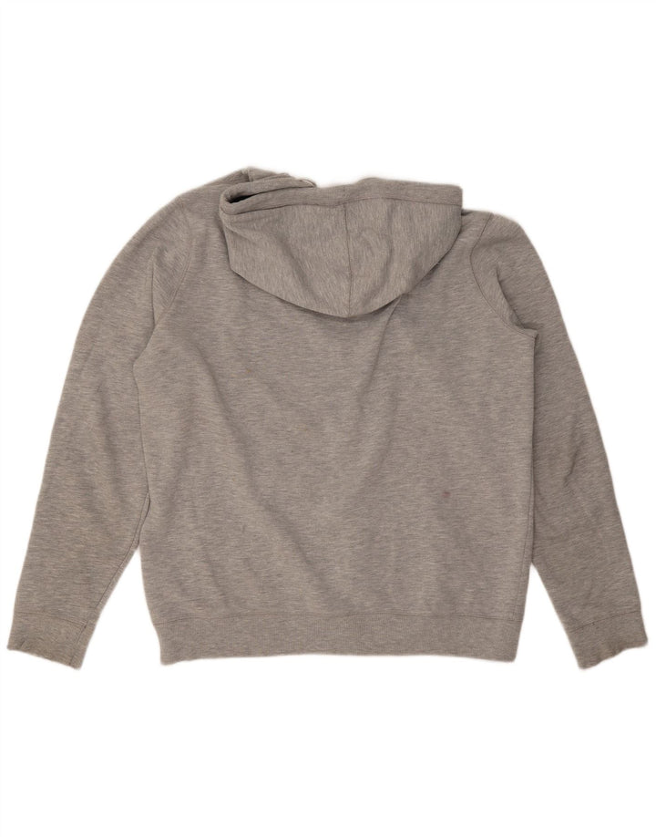 Tommy Hilfiger Pull à capuche zippé pour homme Large Gris Moucheté