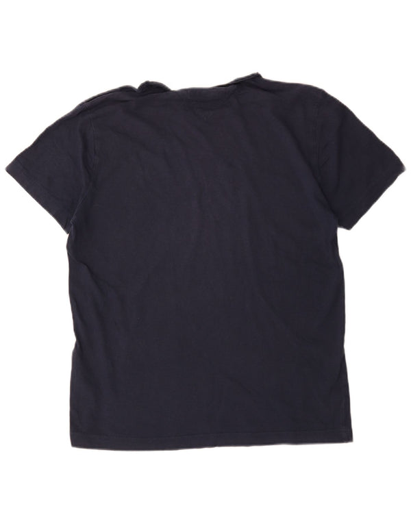 Tommy Hilfiger T-Shirt Graphique Homme Bleu Marine Moyen Coton
