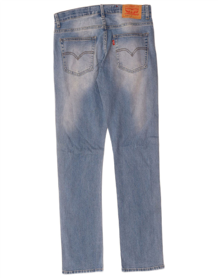 Levi's Garçon 510 Jean Droit 13-14 Ans W28 L30 Bleu Coton