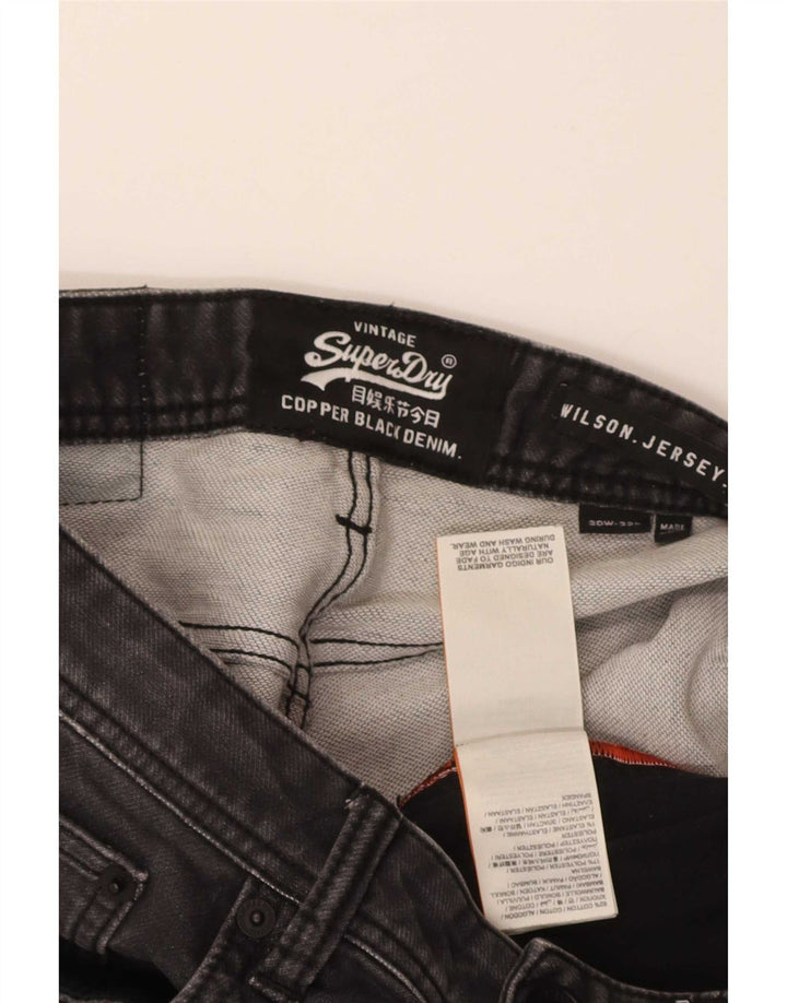 Superdry Jean Slim Wilson W30 L32 Homme Gris Coton
