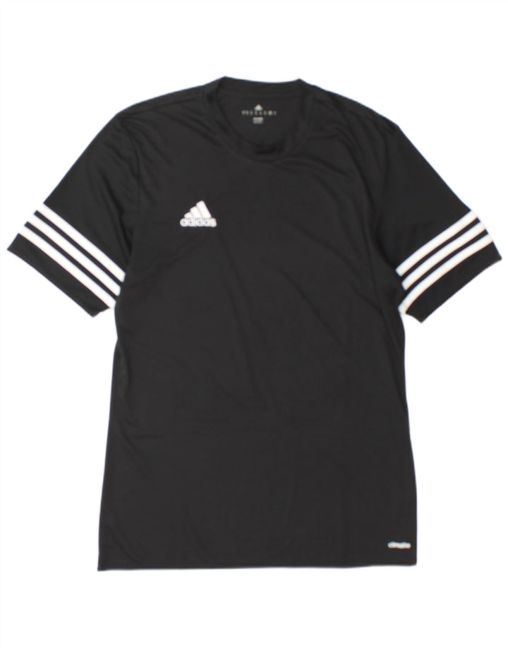 Adidas Climalite T-Shirt Top Homme Noir Moyen