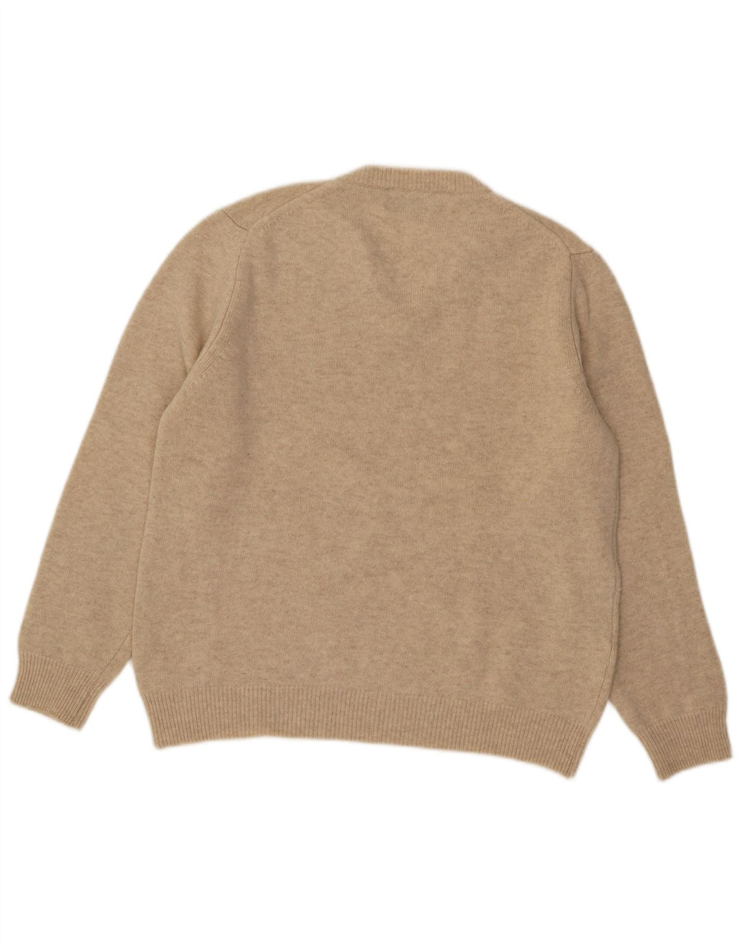 Henry Cottons Pull Col V Homme Laine Beige Moyen