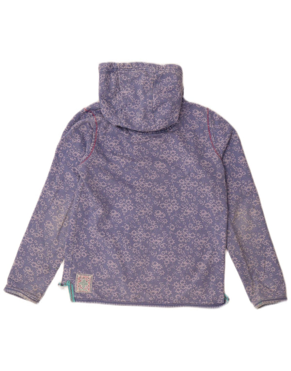 Fat Face Pull à capuche zippé pour fille 13-14 ans Violet Floral