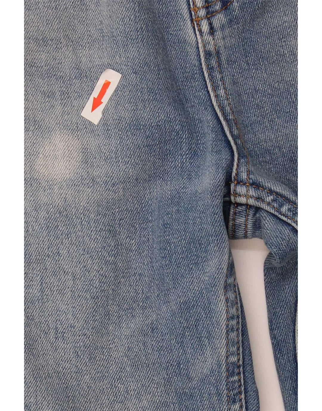 vintage Femmes Flared Jeans EU 36 Petit W25 L32 Coton Bleu