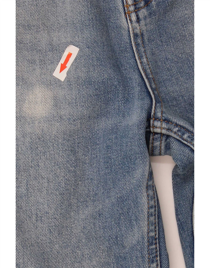 vintage Femmes Flared Jeans EU 36 Petit W25 L32 Coton Bleu