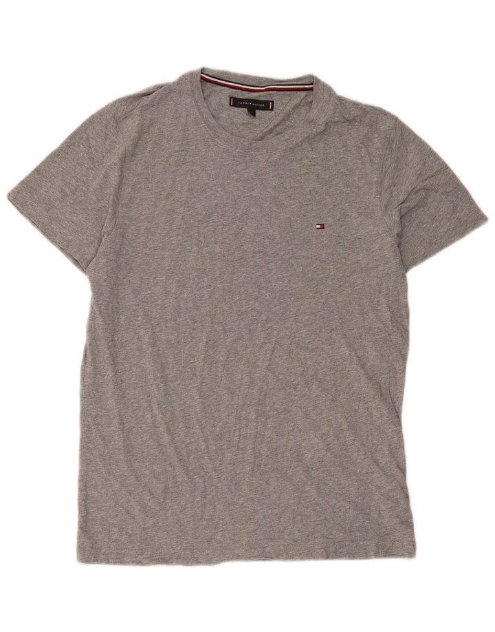 Tommy Hilfiger T-Shirt Homme Gris Moyen Coton