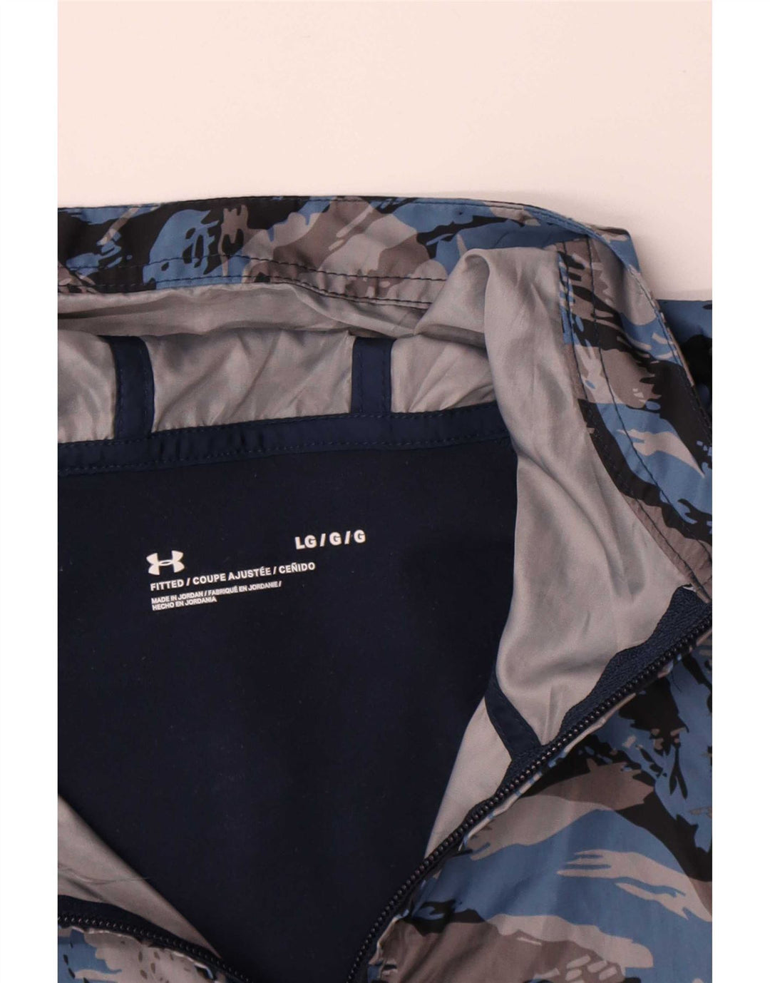 Under Armour Haut de survêtement à capuche pour homme Bleu marine Camouflage