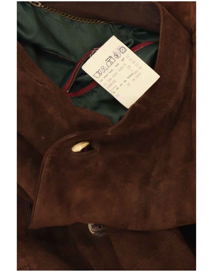 Schneiders Veste en daim pour homme UK 44 2XL Marron Cuir Classique