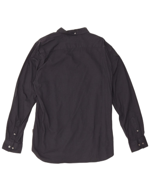 French Connection Chemise Homme Large Noir Coton