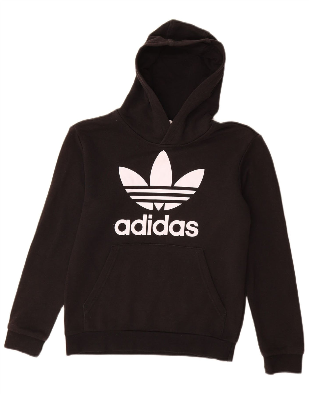 ADIDAS Pull à capuche graphique pour garçon 11-12 ans Noir Coton
