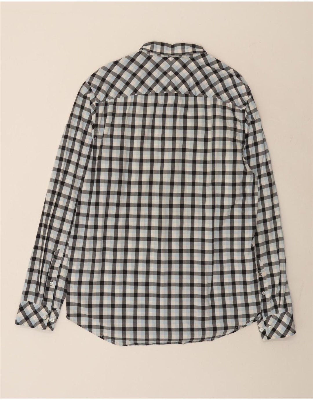 Timberland Chemise Regular Fit Homme Grand Carreau Bleu Coton