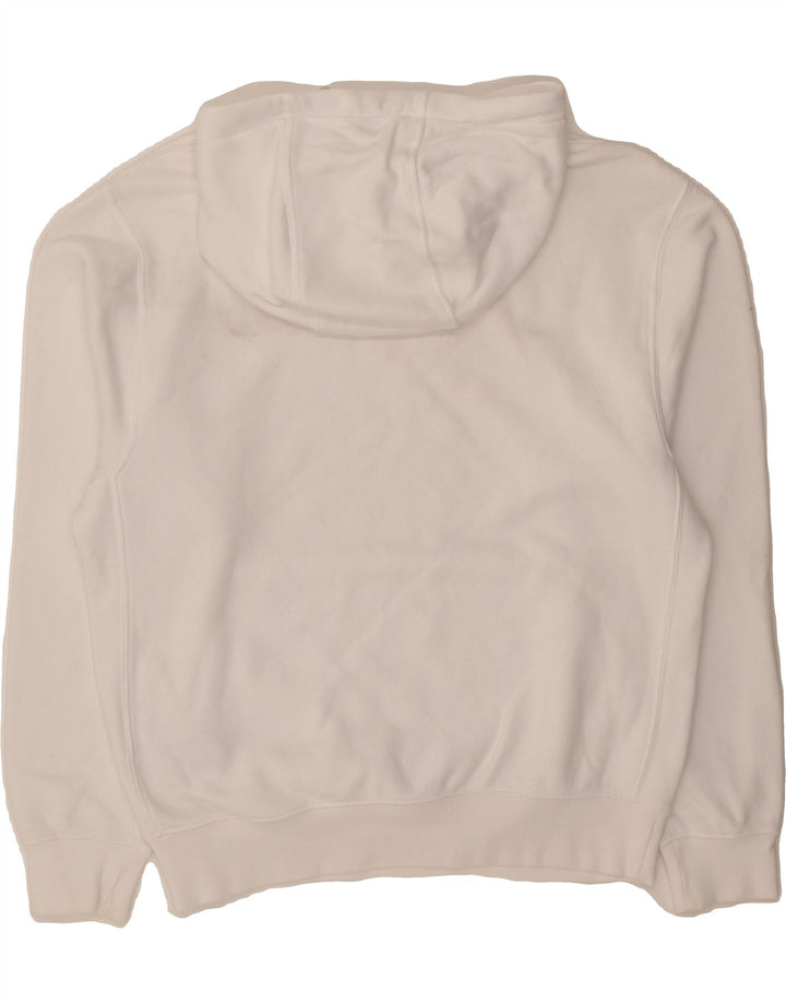 NIKE Mens Graphic Hoodie Jumper Small White Cotton Vintage Nike and Second-Hand Nike from Messina Hembry 