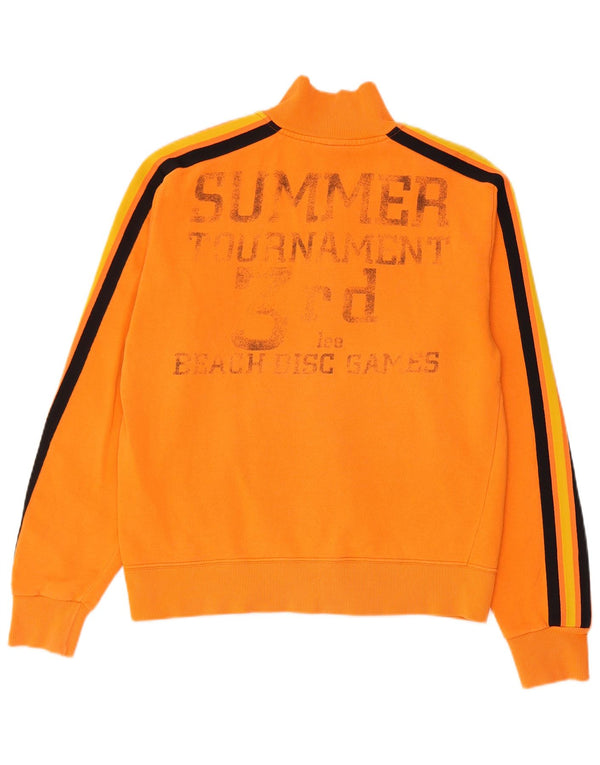 Lee Veste de survêtement graphique pour femme UK 14 Orange moyen Colourblock