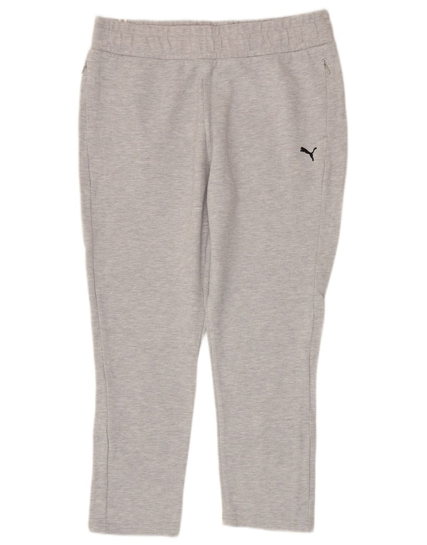 PUMA Pantalon de survêtement graphique pour femme UK 14 Large Gris Coton