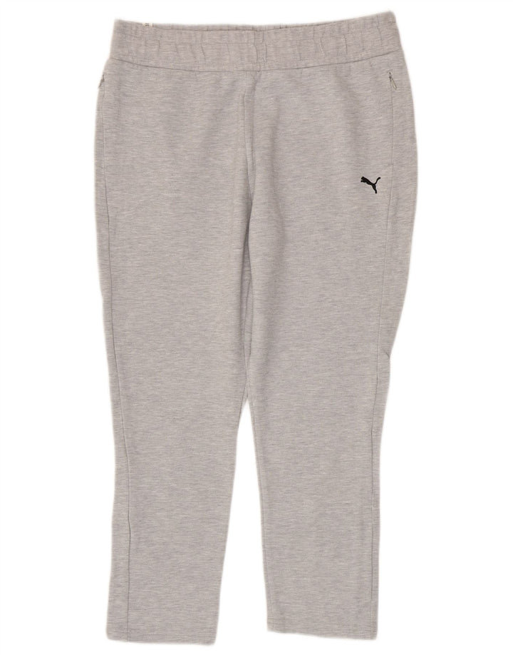 PUMA Pantalon de survêtement graphique pour femme UK 14 Large Gris Coton