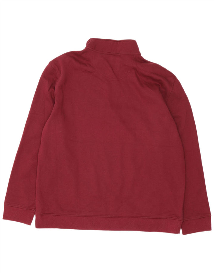 IZOD Sweat col zippé homme XL bordeaux polyester