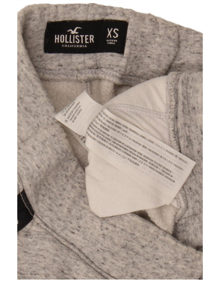HOLLISTER Pantalon de survêtement graphique Joggers XS Gris Chiné Coton