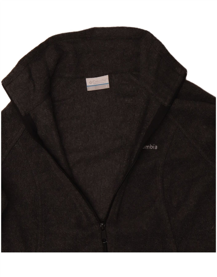 COLUMBIA Mens Fleece Jacket UK 36 Small Grey Polyester