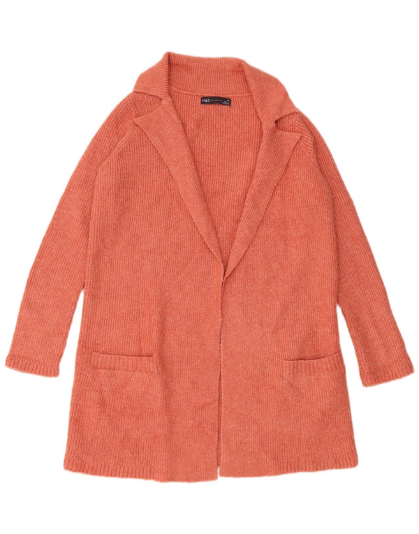 Marks & Spencer Pull cardigan surdimensionné pour femme UK 6 XS Orange