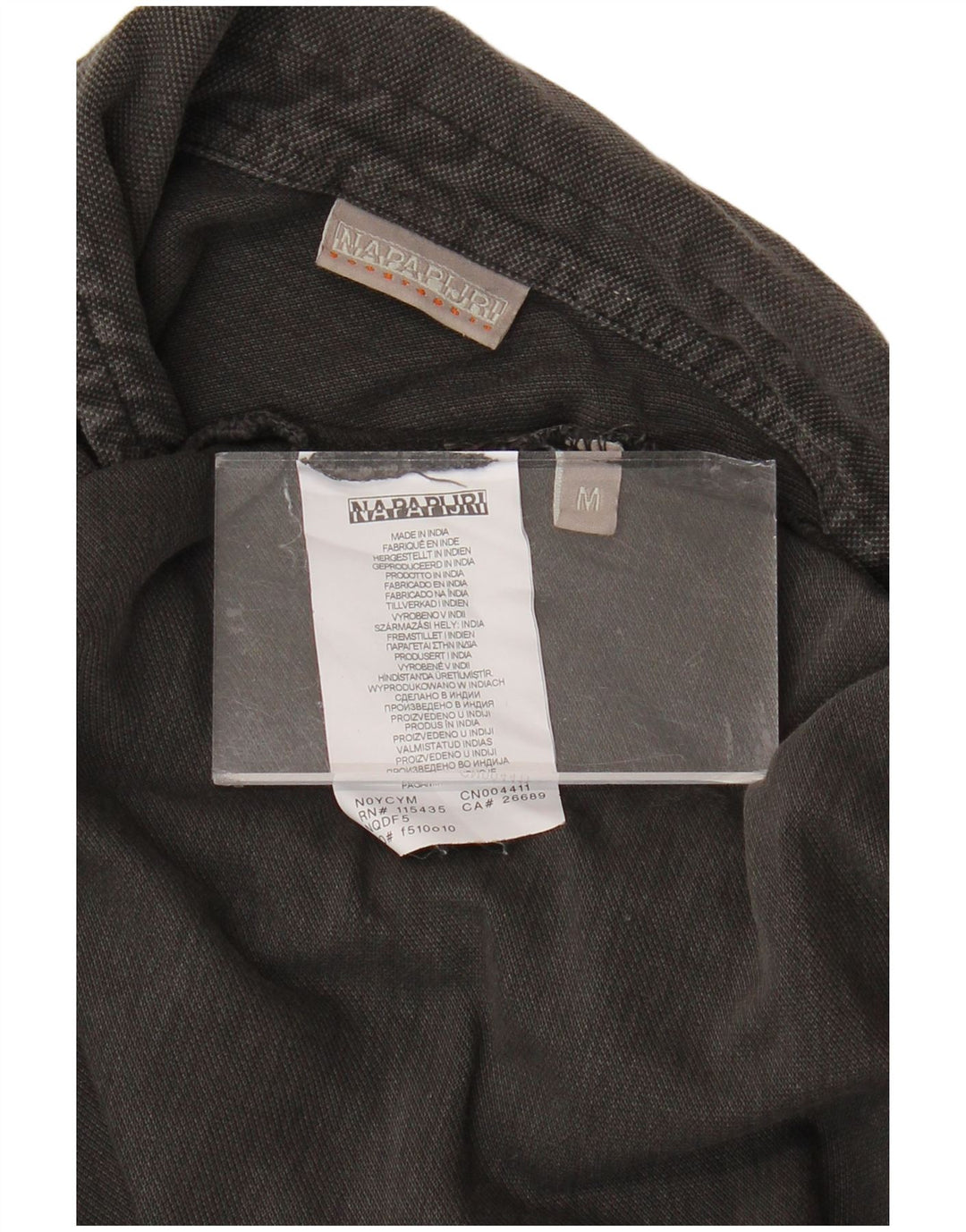 NAPAPIJRI Polo à Manches Longues Homme Gris Moyen Coton