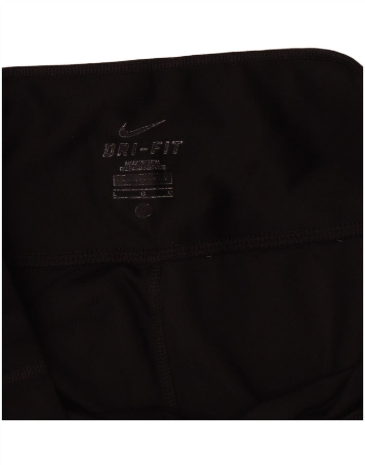 Nike Legging Capri Dri Fit pour femme UK 14 Large Noir Polyester