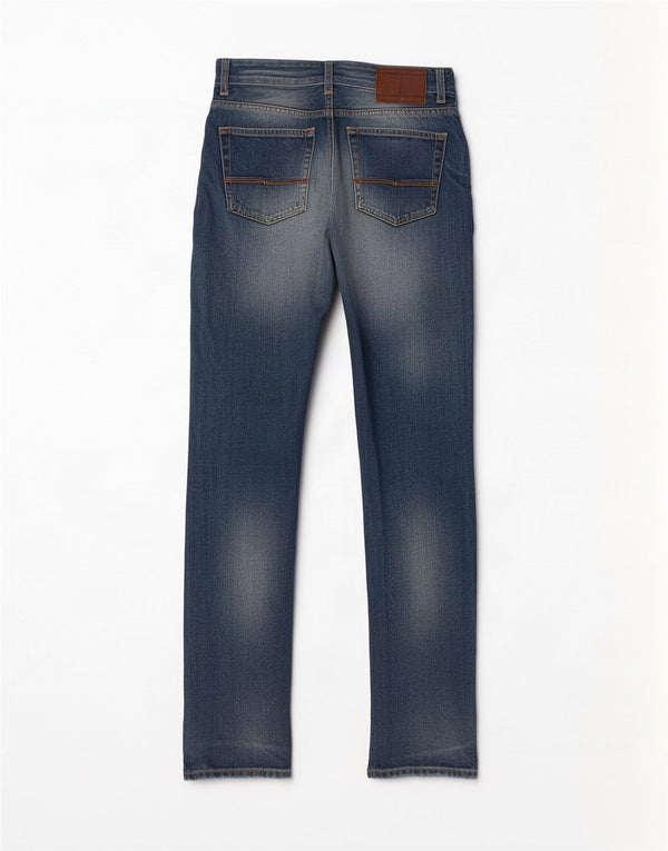 Tommy Hilfiger Mercer Jean droit vieilli W30 L34 en coton bleu pour homme